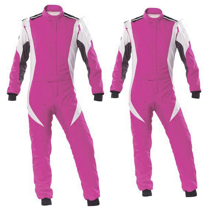 Pink / White Race Suit For Kart Racing