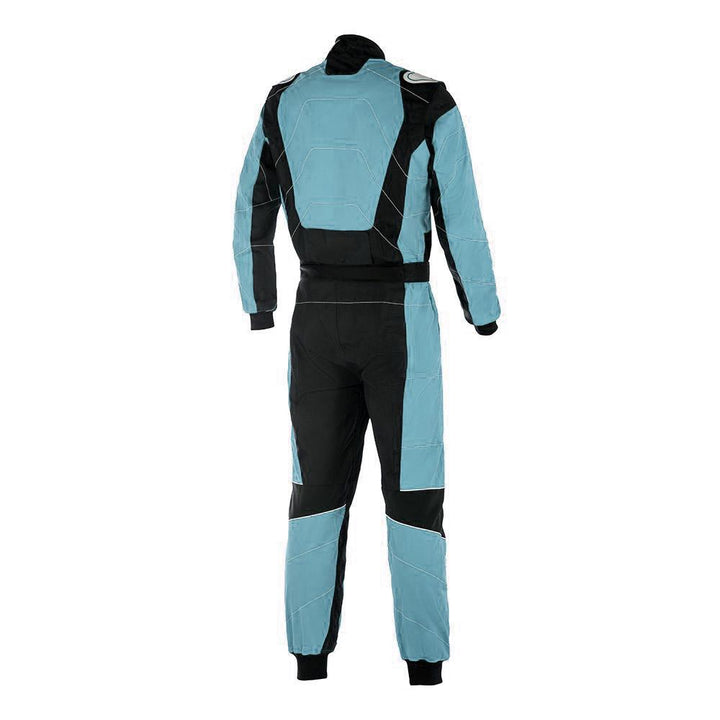 Black / Light Blue Race Suit For Go Kart