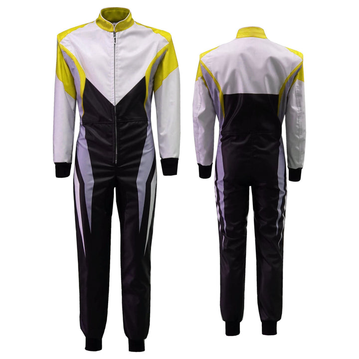 Black & White Racing Suit for Go Karting