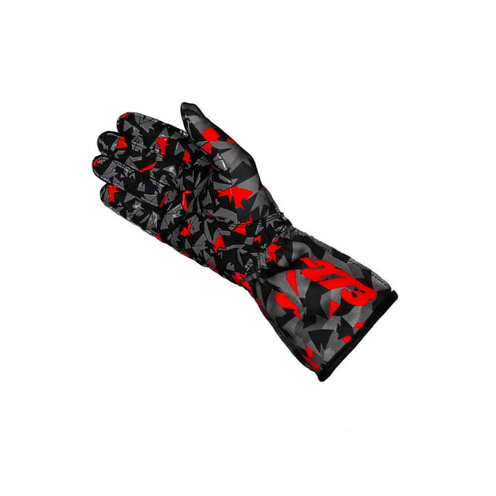 CAMO Black Gray Red Gloves