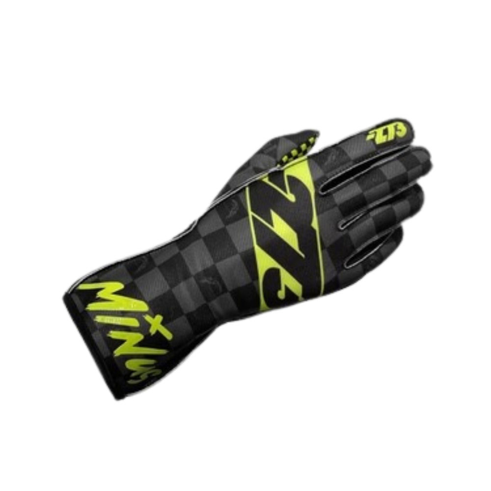 CRENSHAW Black Gray Fluo-Yellow Gloves