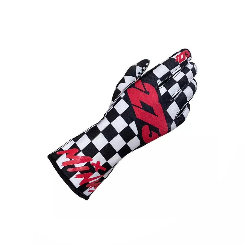 CRENSHAW Black White Red Gloves