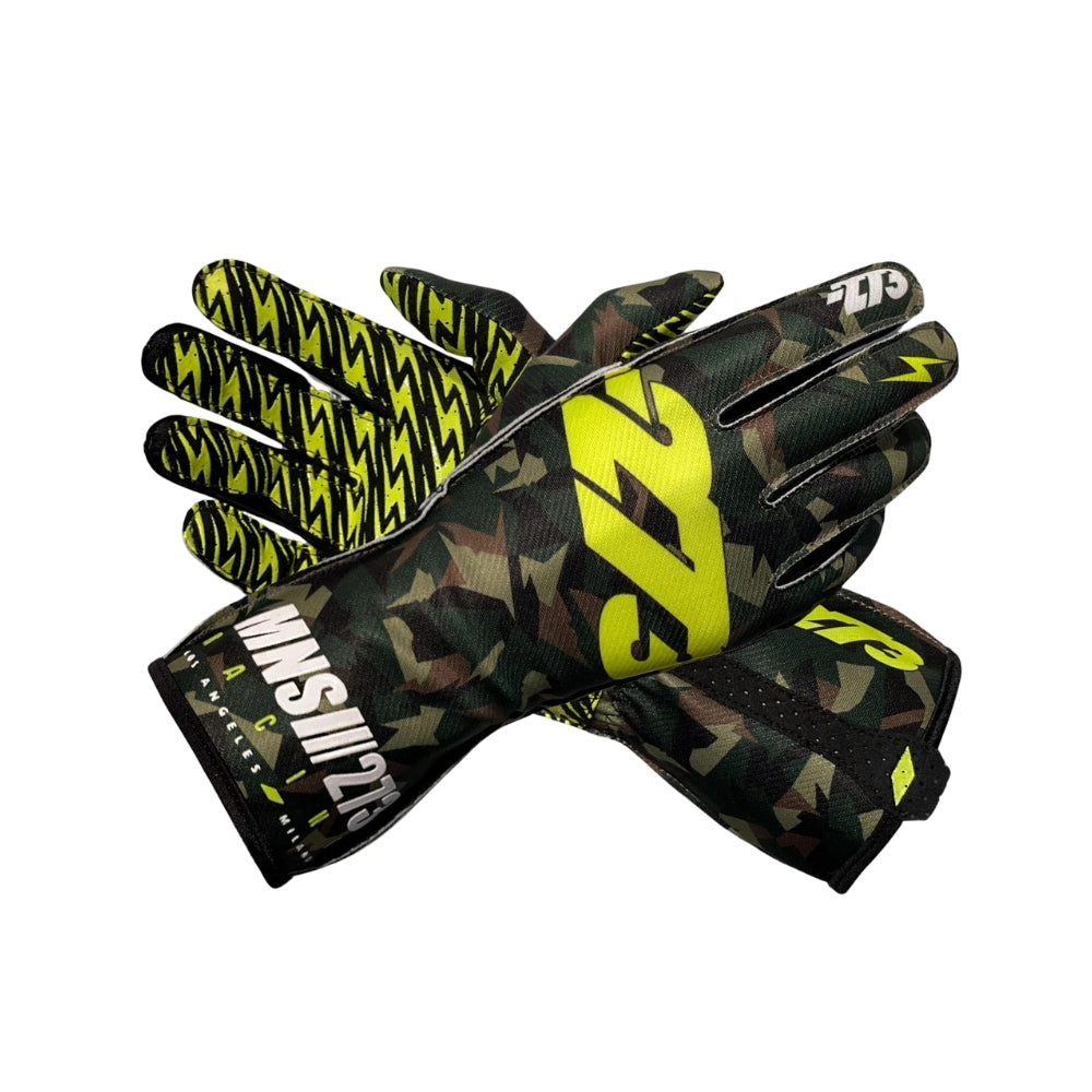 Camo 3 Army Black Fluo-Yellow Gloves