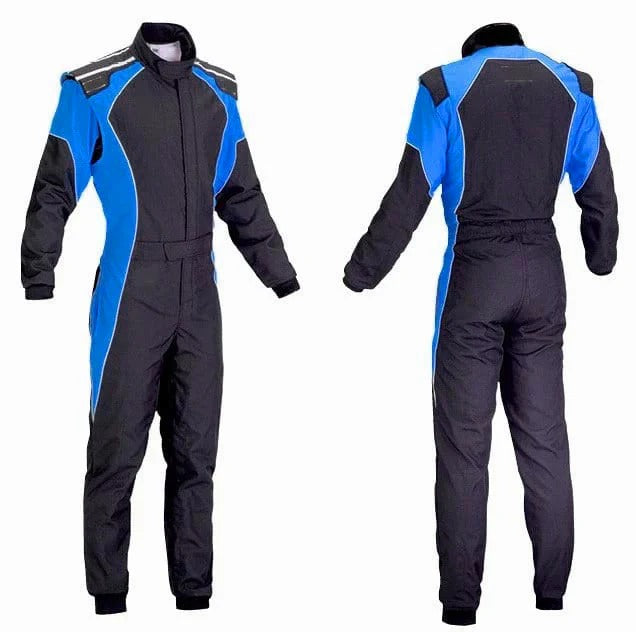 Black & Blue Go Kart Custom Suit