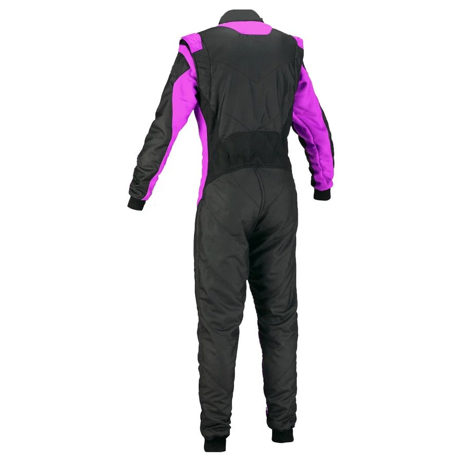 Custom Go Kart Racing Suit Black & Orchid