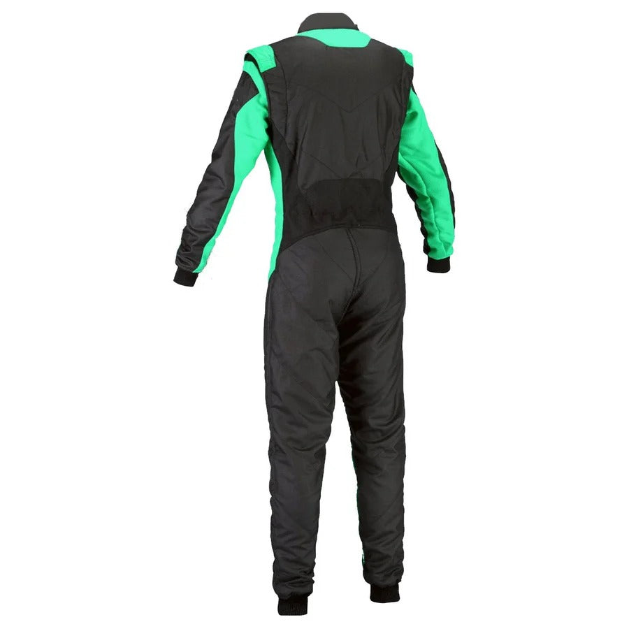 Black / Teal Go-Kart Car Racing Costume
