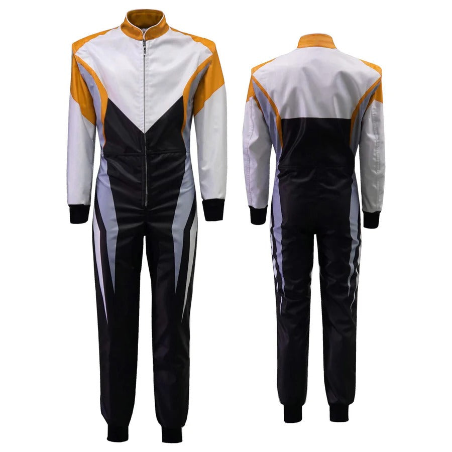 Black ,Chocolate, White Custom Go Kart Race Suit
