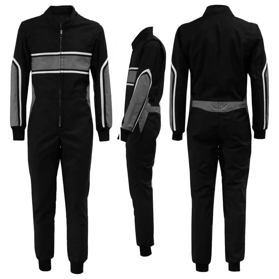 Black & Gray Go Kart Custom Suit
