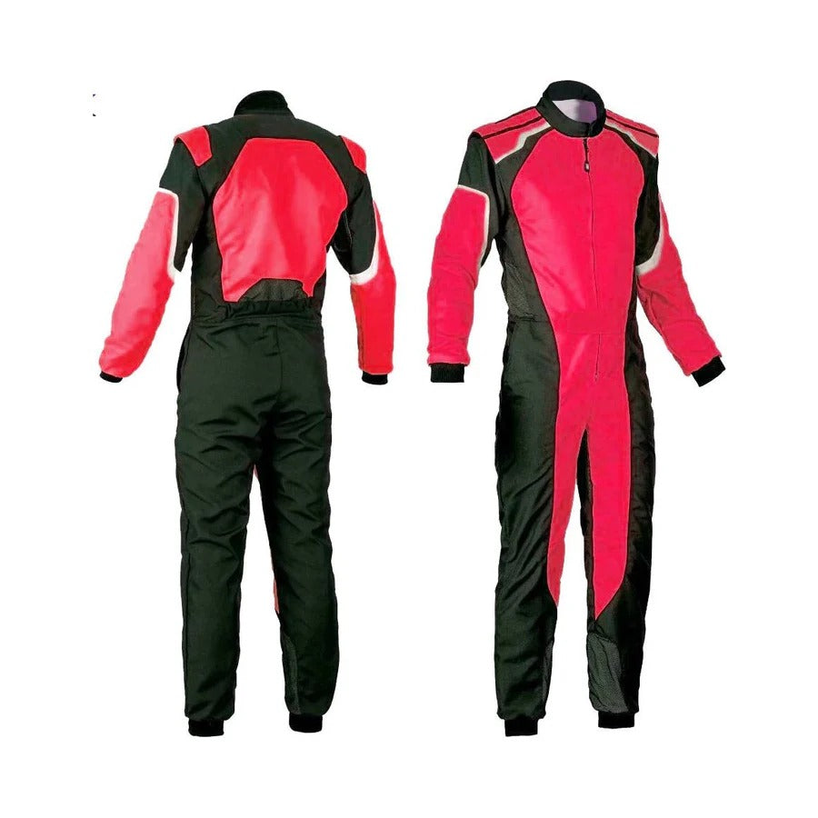 Black & Red Custom Go Kart Race Suit