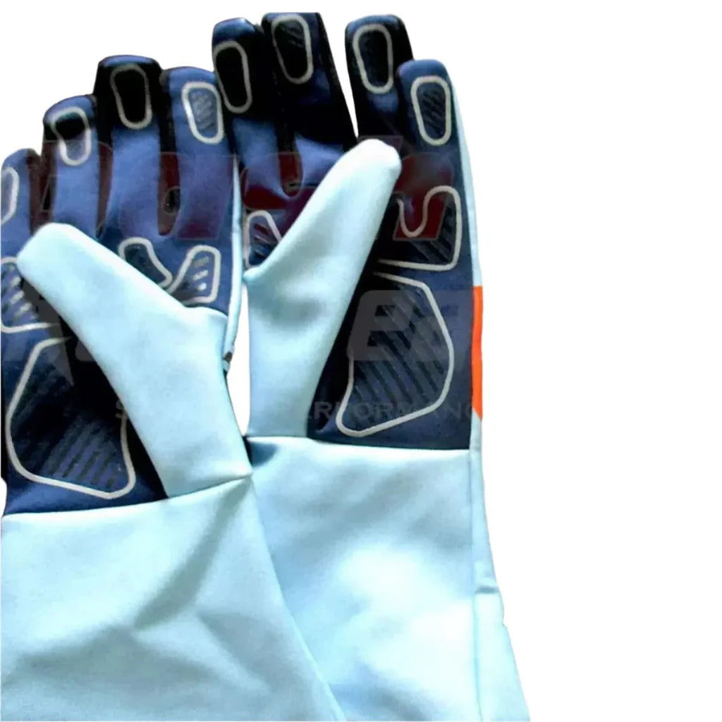 Lando Norris Rare Special Edition Gulf F1 Racing Gloves