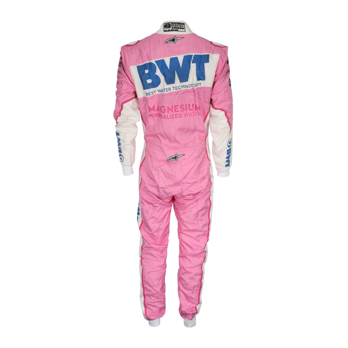 Back view of Lance Stroll’s 2020 F1 racing suit – clear details