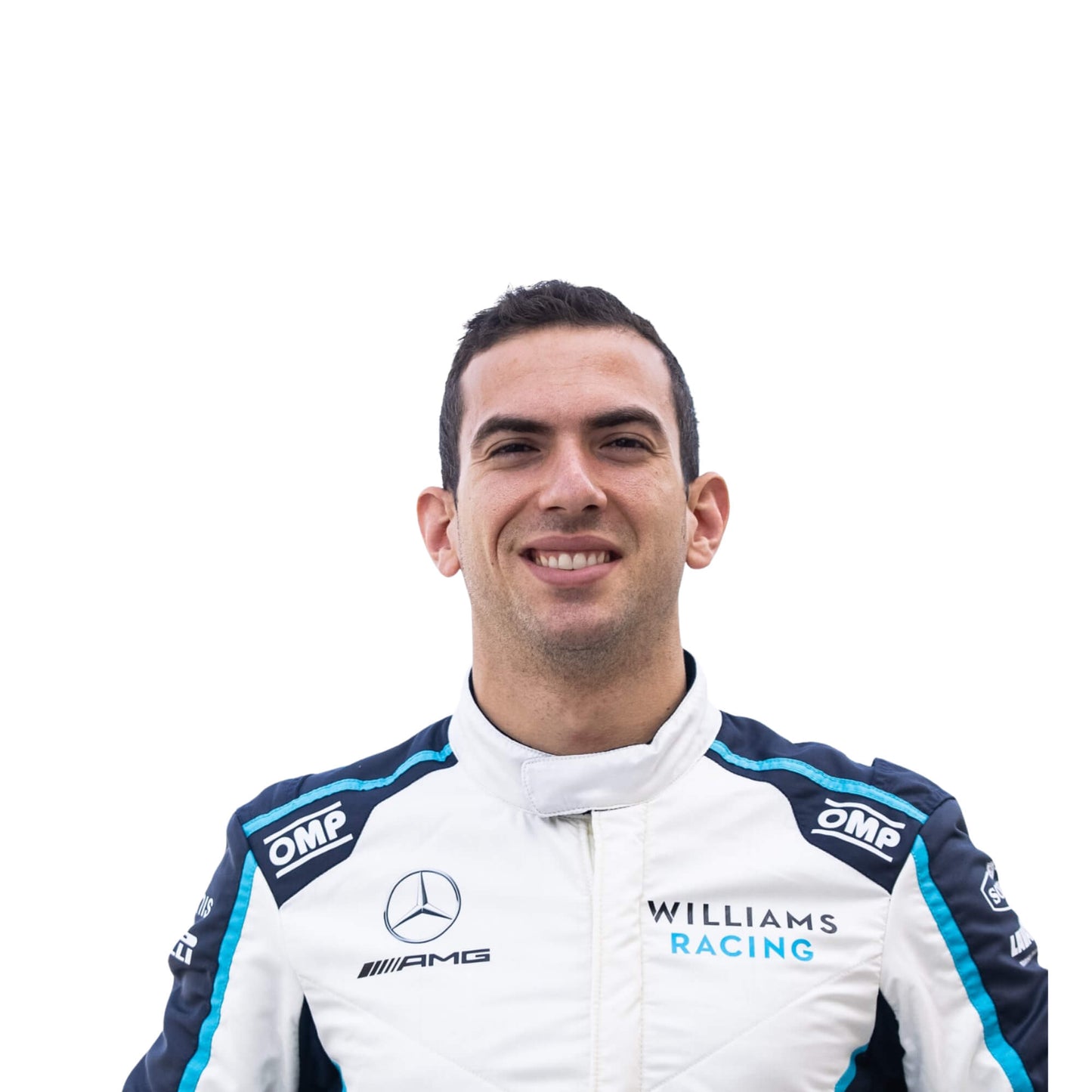 Closeup view of Nicholas Latifi’s player 2021 F1