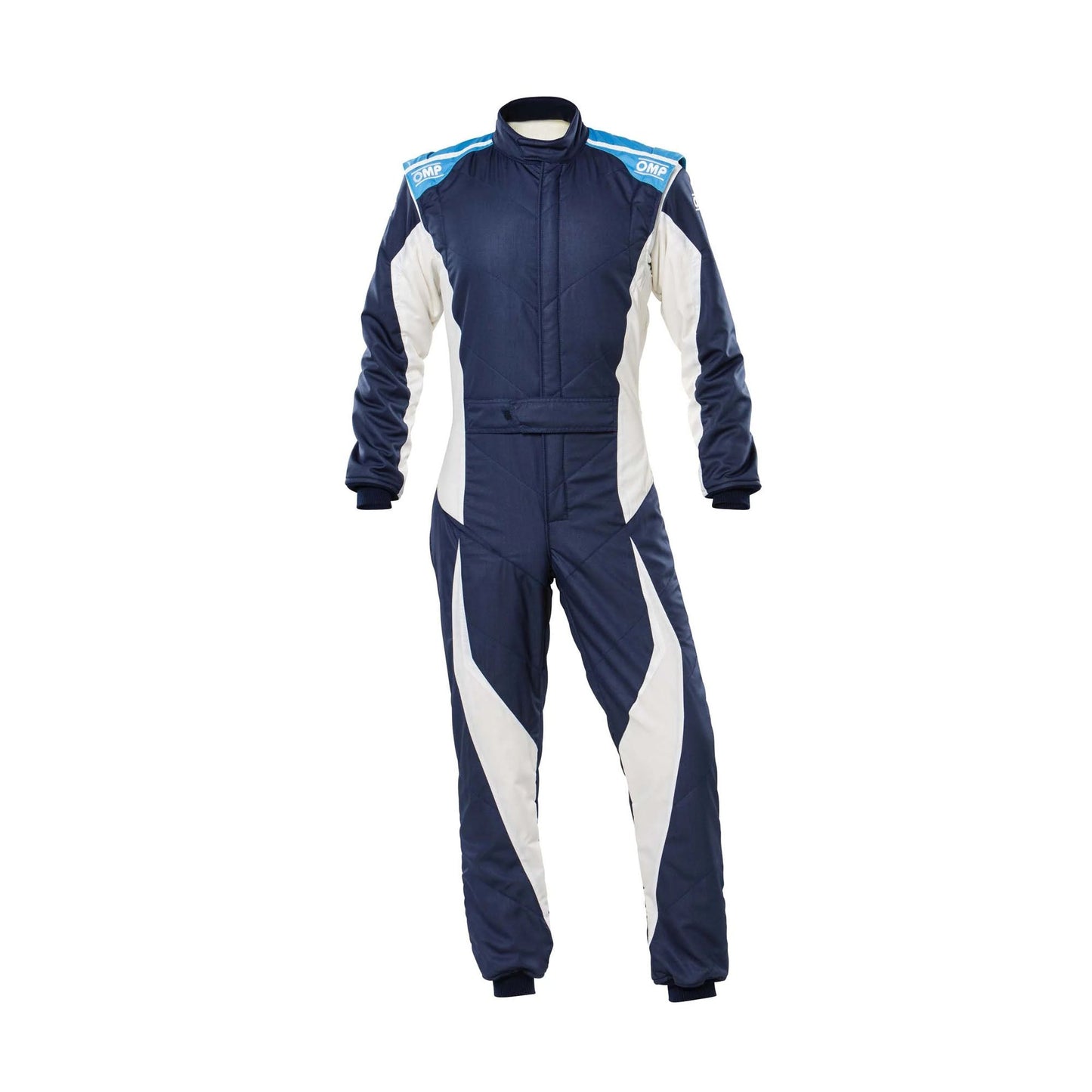 OMP Tecnica Evo Navy Blue / White Racing Suit
