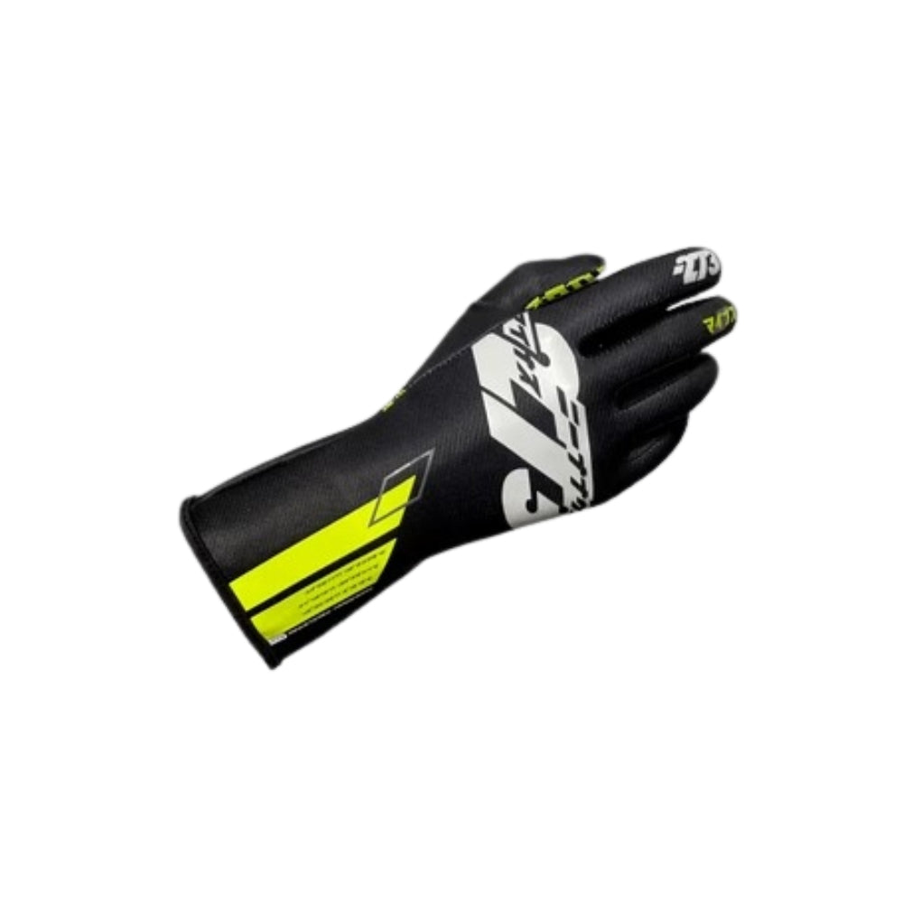 OSAKA Fluo-Yellow Black White Racing Gloves