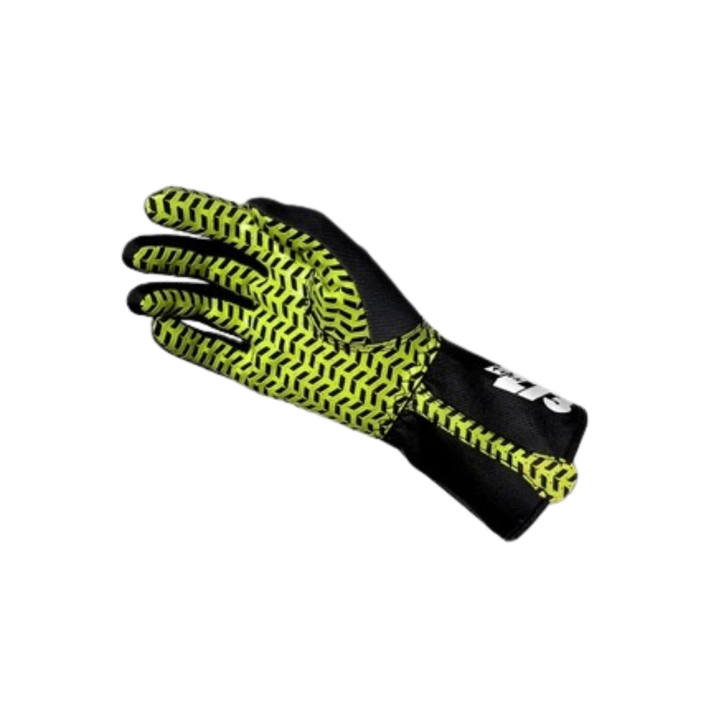 OSAKA Fluo-Yellow Black White Racing Gloves