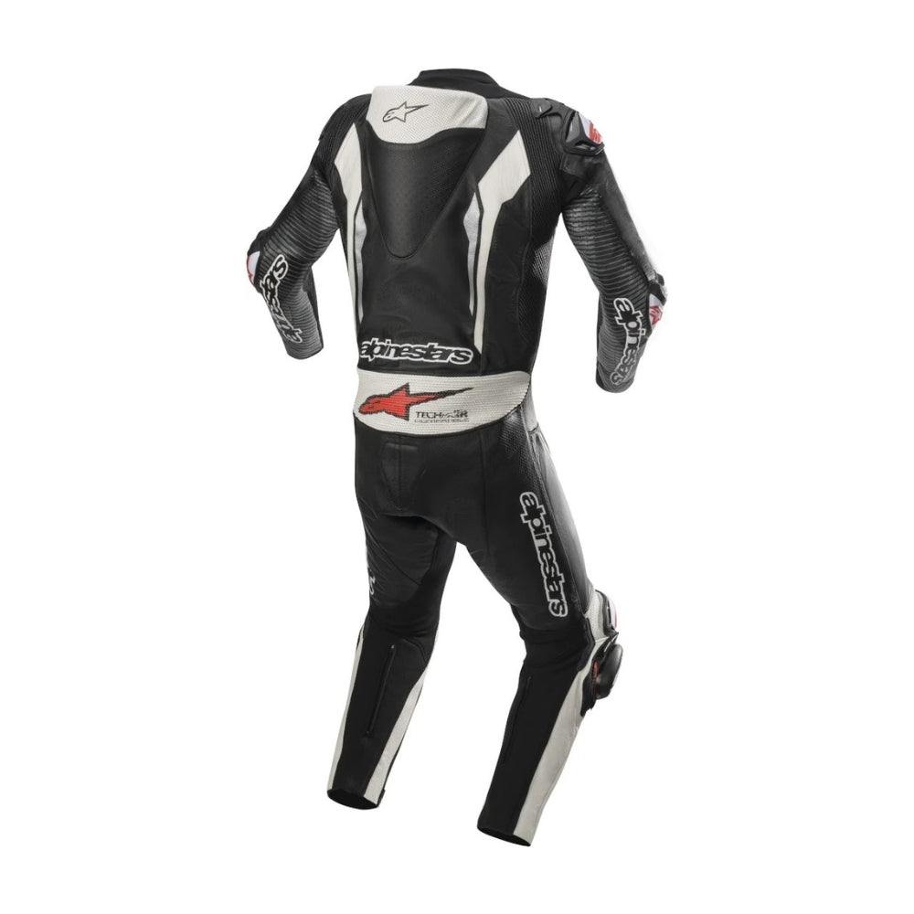 Racing Absolute One-Piece Perforated Black Motorcycle Leather Suit