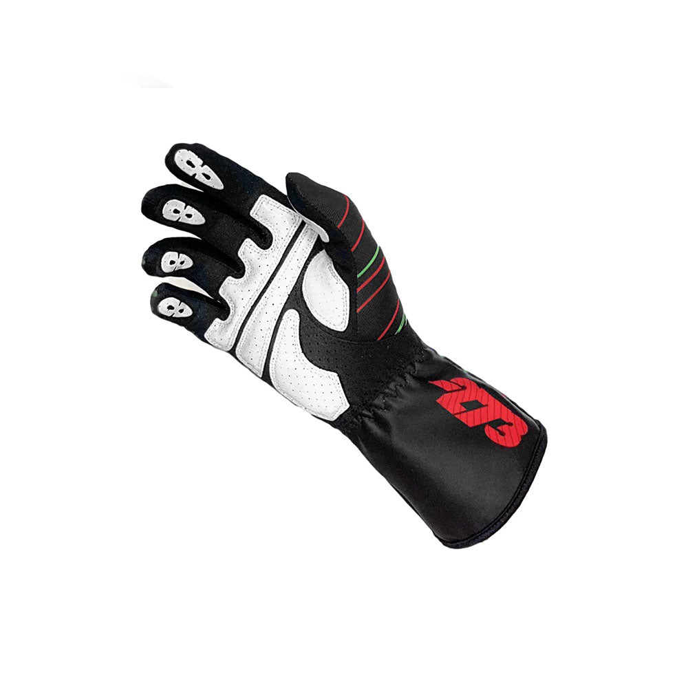 ZERO EVO Black_Green_Red Racing Gloves