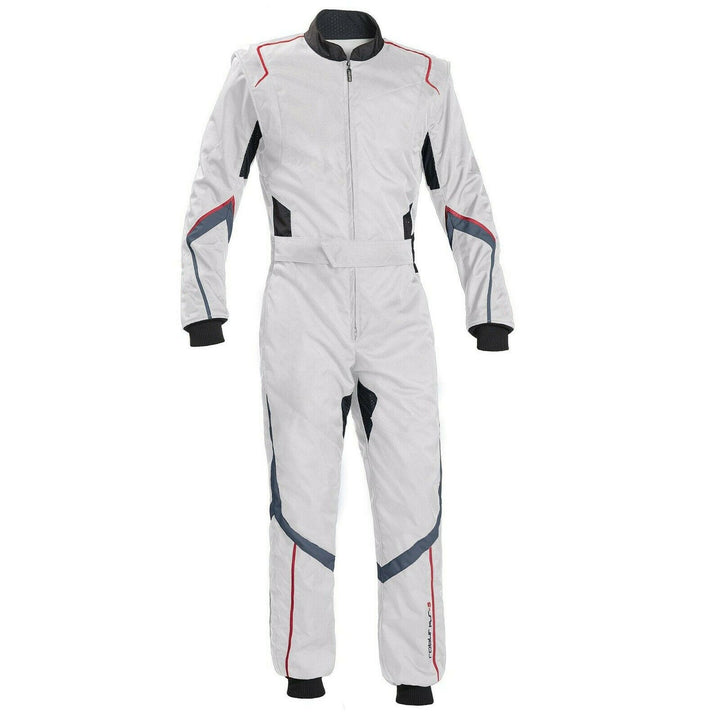 White Go Kart Racing Suit