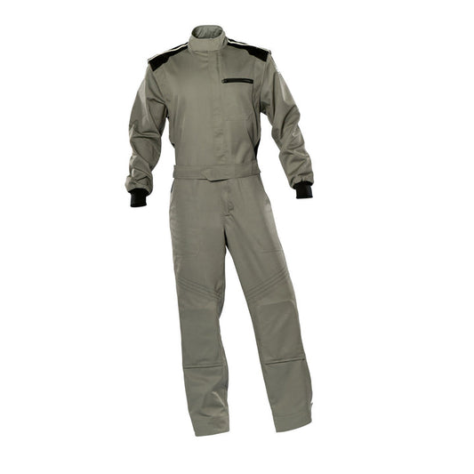 Gray Karting Driver Racing Wear