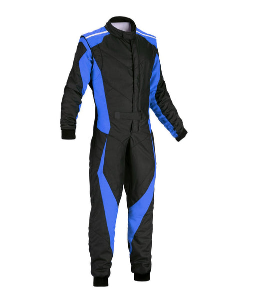 Go Kart Racing Suit Black & Blue