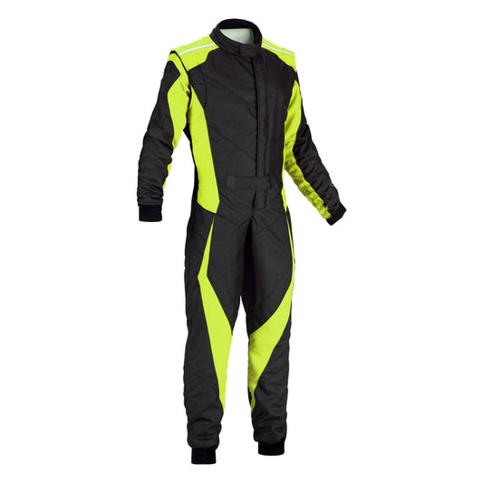 Go-Kart Race Cordura One Piece suit - Black / Green