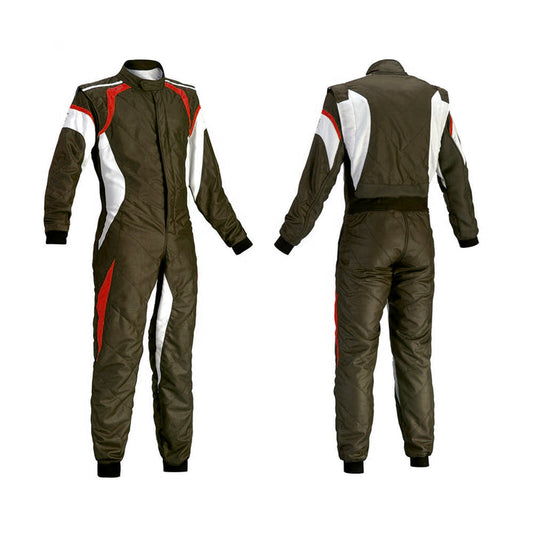 Brown Kart Racing Suit