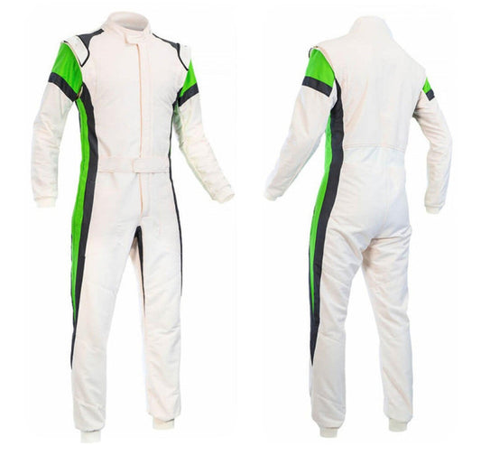 Go Kart White Racing Costume