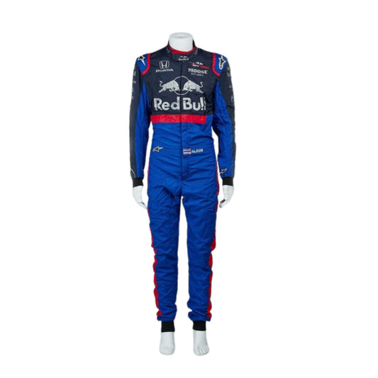 Pierre Gasly 2019 F1 suit – front view with a bold and performance-focused design, trending among racing memorabilia collectors.