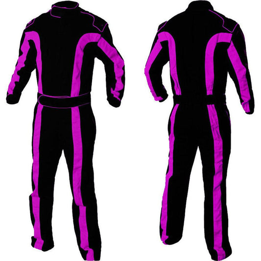 Go Kart Racing Costume Black & Purple