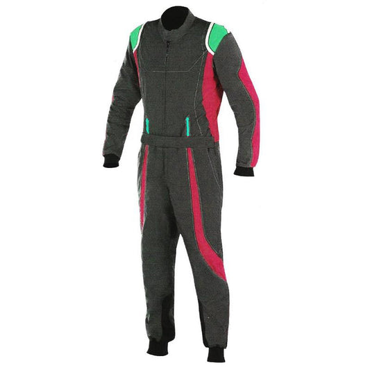 Black / Red Race Suit For Karting