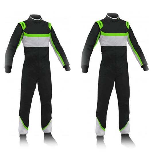 Go Kart Black & Green Racing Costume