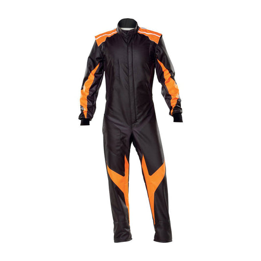 Plain Black/Orange Go Kart Racing Outfit