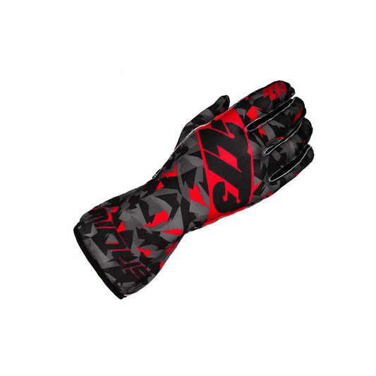CAMO Black Gray Red Gloves