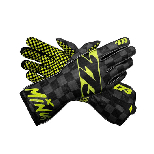 CRENSHAW Black Gray Fluo-Yellow Gloves