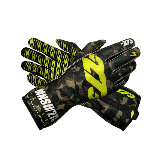 Camo 3 Army Black Fluo-Yellow Gloves