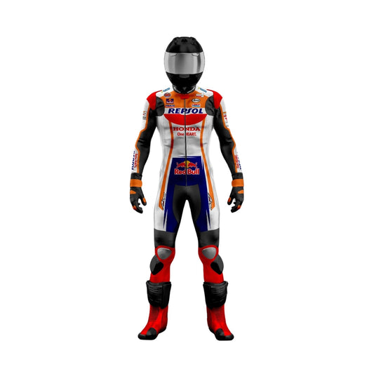 Marc Marquez MotoGP Honda Repsol Leather Motorbike Racing Suit