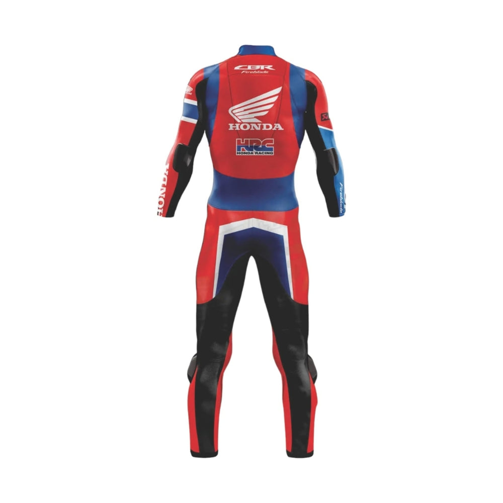 Honda CBR Alvaro Bautista 2020 Red Motorbike Racing Leather Suit