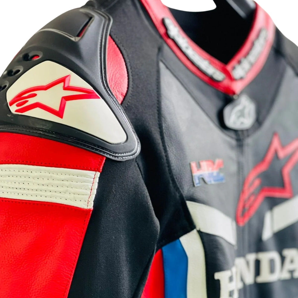 Honda GP Pro V2 One-Piece Motorcycle Leather Suit