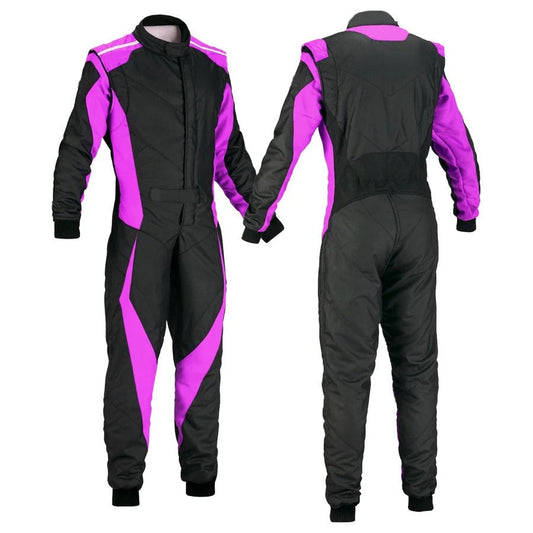 Custom Go Kart Racing Suit Black & Orchid