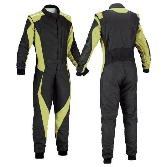 Black / Yellow Go-Kart Driver Race Costume