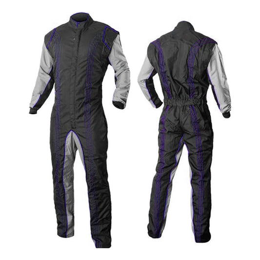 Kart Racing Men / Women Suit Black