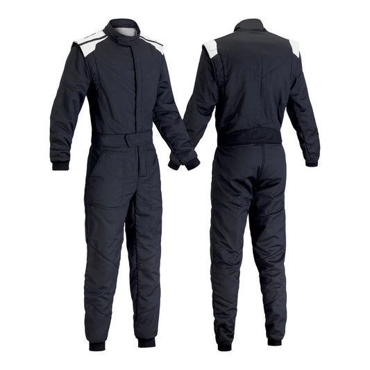 Black Karting Driver Race Outfit