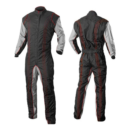 Black / Gray Go-Kart Racing Suit