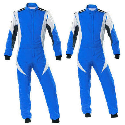 Blue Go Kart Racing Suit Men