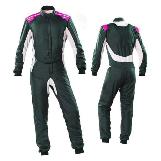 Dark Slate Gray Go Kart Racing Suit Men