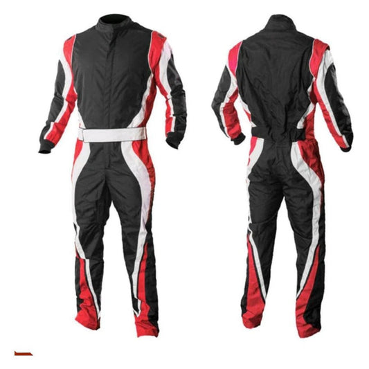 Go Kart Black & Red Custom Racing Suit