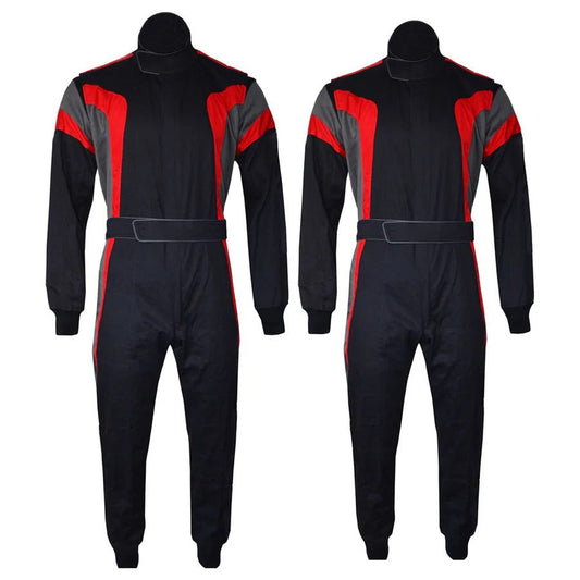 Go-Kart Racing Wear Costume - Black / Red