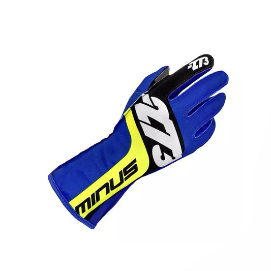 SNAP Blue_Black_Fluo Yellow Racing Gloves