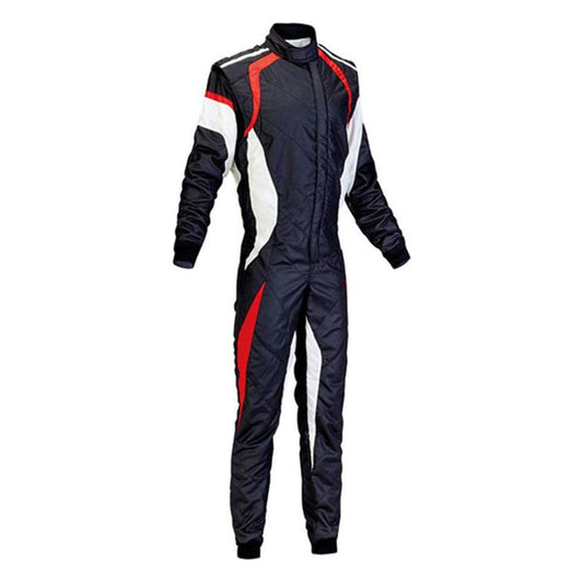 Black / White Kart Race Cordura One Piece suit