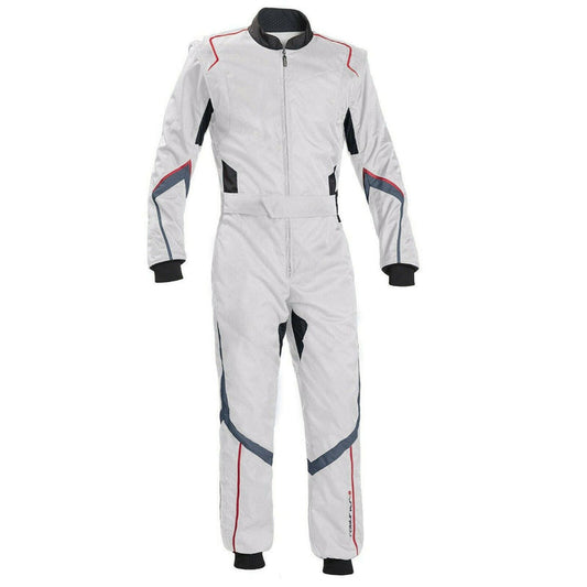 White Go Kart Racing Suit